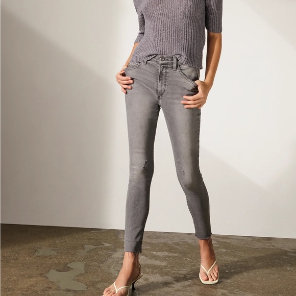 NWT Joes jeans HIGH RISE SKINNY ANKLE GREY JEANS, 27 - Picture 12 of 15